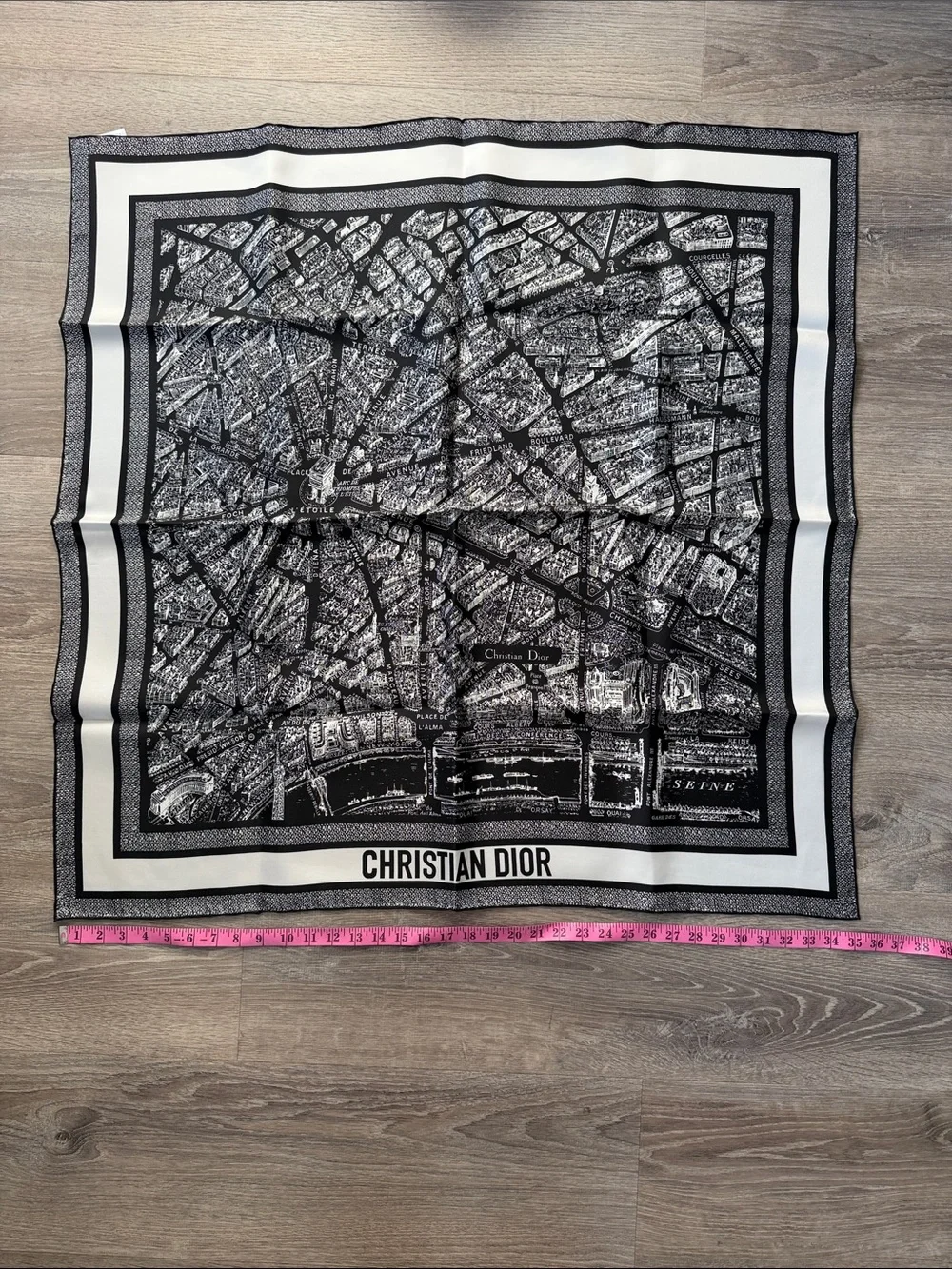 Dior Silk Black and White scarf- NEW